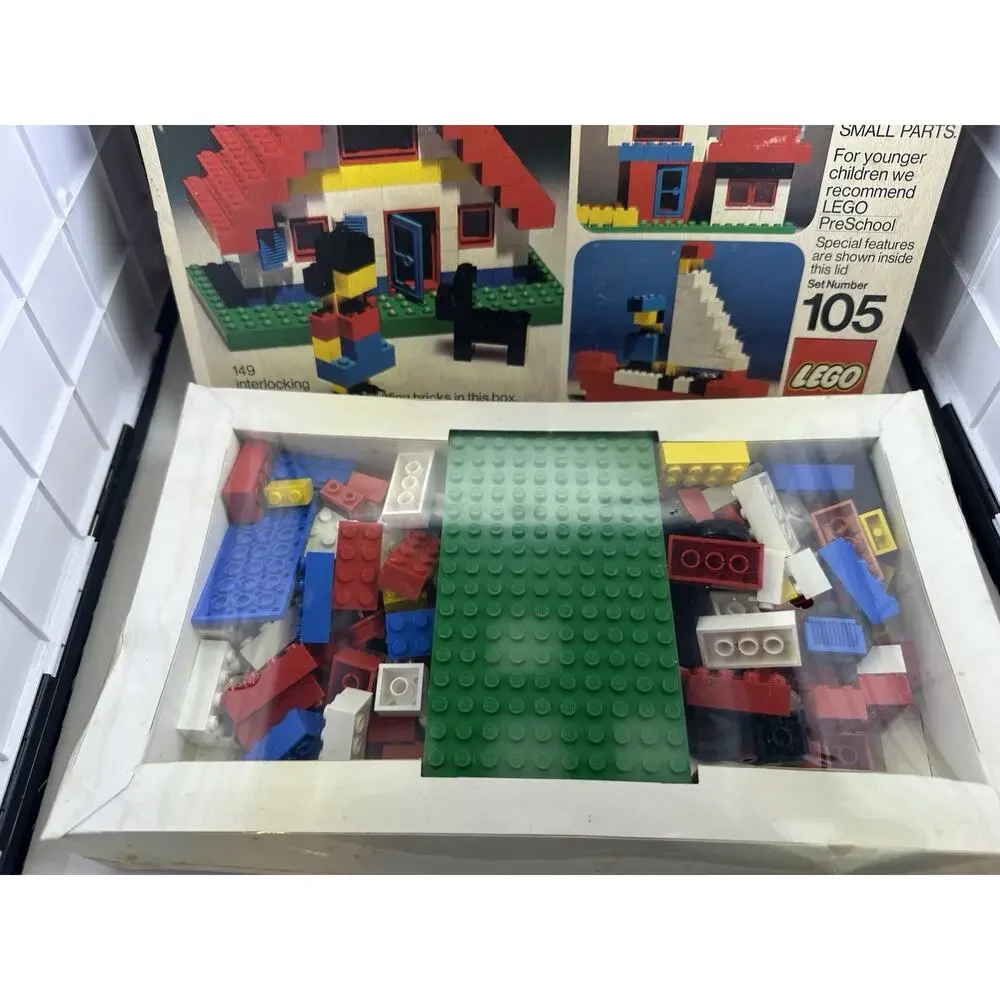 VINTAGE 1974 LEGO Set Number 105 Factory Sealed See description Fast Shipping